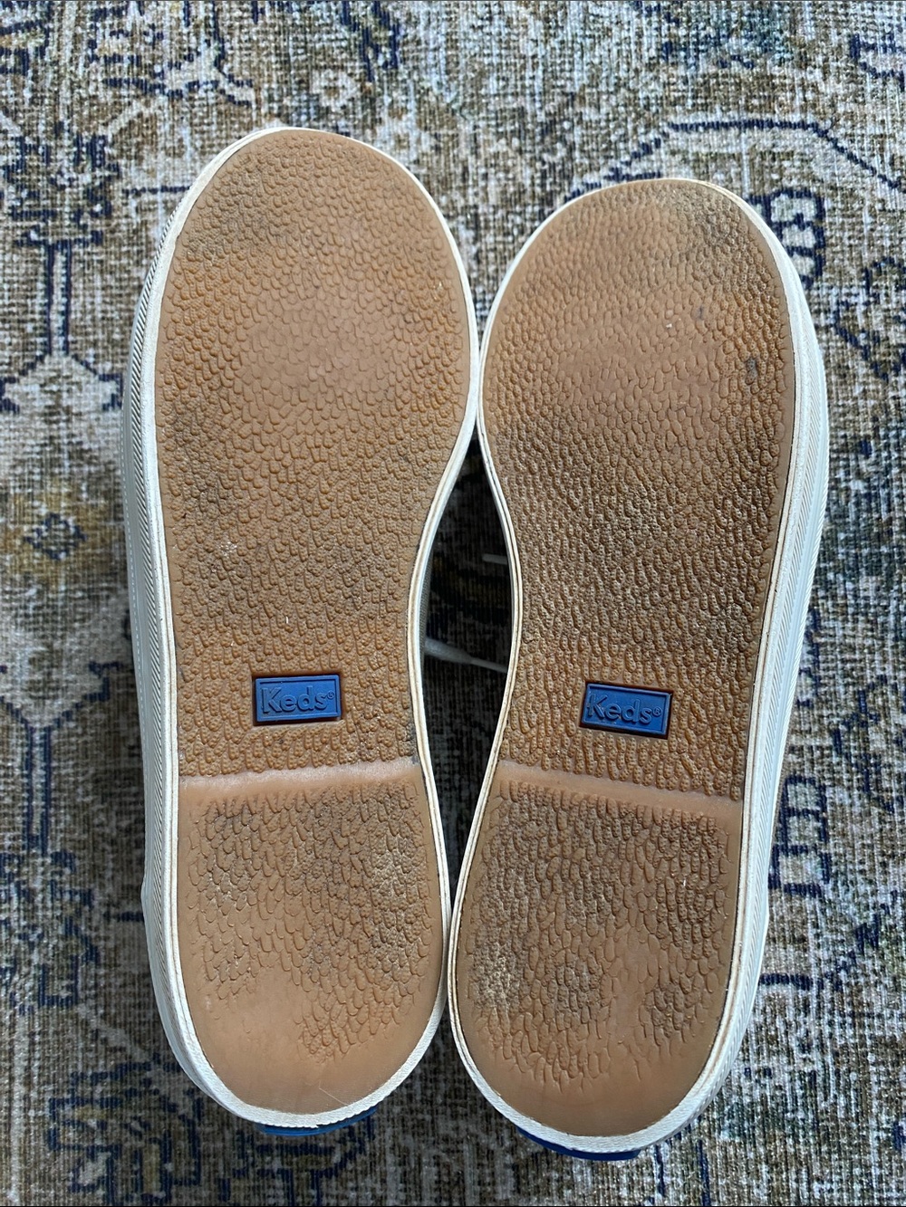 Keds Women’s Canvas Sneakers — Olive Green with White Accents - Picture 7 of 8